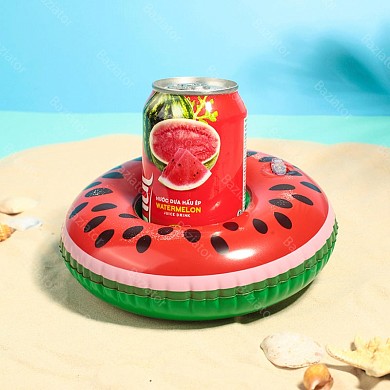 картинка Пляжный надувной подстаканник для напитков в бассейн Красный Арбуз