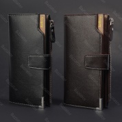 картинка Мужской клатч-портмоне Baellerry Business с белой прострочкой на молнии