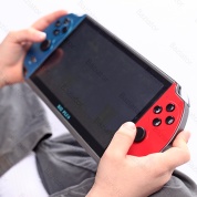 картинка Портативная игровая консоль x12 plus 7-дюймовая беспроводная, встроенные 1000 игр, 16 гб детская