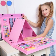 картинка Художественный набор для рисования с мольбертом 176 предметов