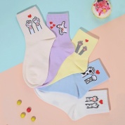 картинка Носки женские с принтом Кошачьи лапки