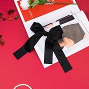 картинка Модный школьный атласный бант для волос на заколке-автомат для девочки на 1 сентября