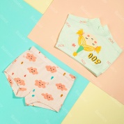 картинка Трусы шортики детские для девочки набор 2 шт из хлопка с рисунком Девочка