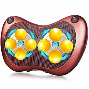 картинка Массажная подушка с подогревом для шеи и спины Massage Pillow