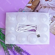 картинка Набор 10 лампочек для косметического зеркала "Голливудская LED подсветка" с регулируемой яркостью