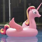 картинка Пляжный надувной матрас плот для плавания большой Единорог 275x140x120см