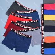 картинка Трусы мужские боксеры хлопок Rockhard однотонные