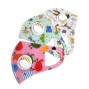 картинка Маска для лица защитная многоразовая тканевая с клапаном и рисунком для детей