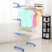 картинка Складная напольная сушилка для белья "Так Удобно" (3 уровня) на колесах