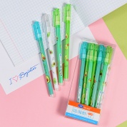 картинка Набор синих гелевых ручек пиши-стирай для девочек и мальчиков со стираемыми чернилами Авокадо